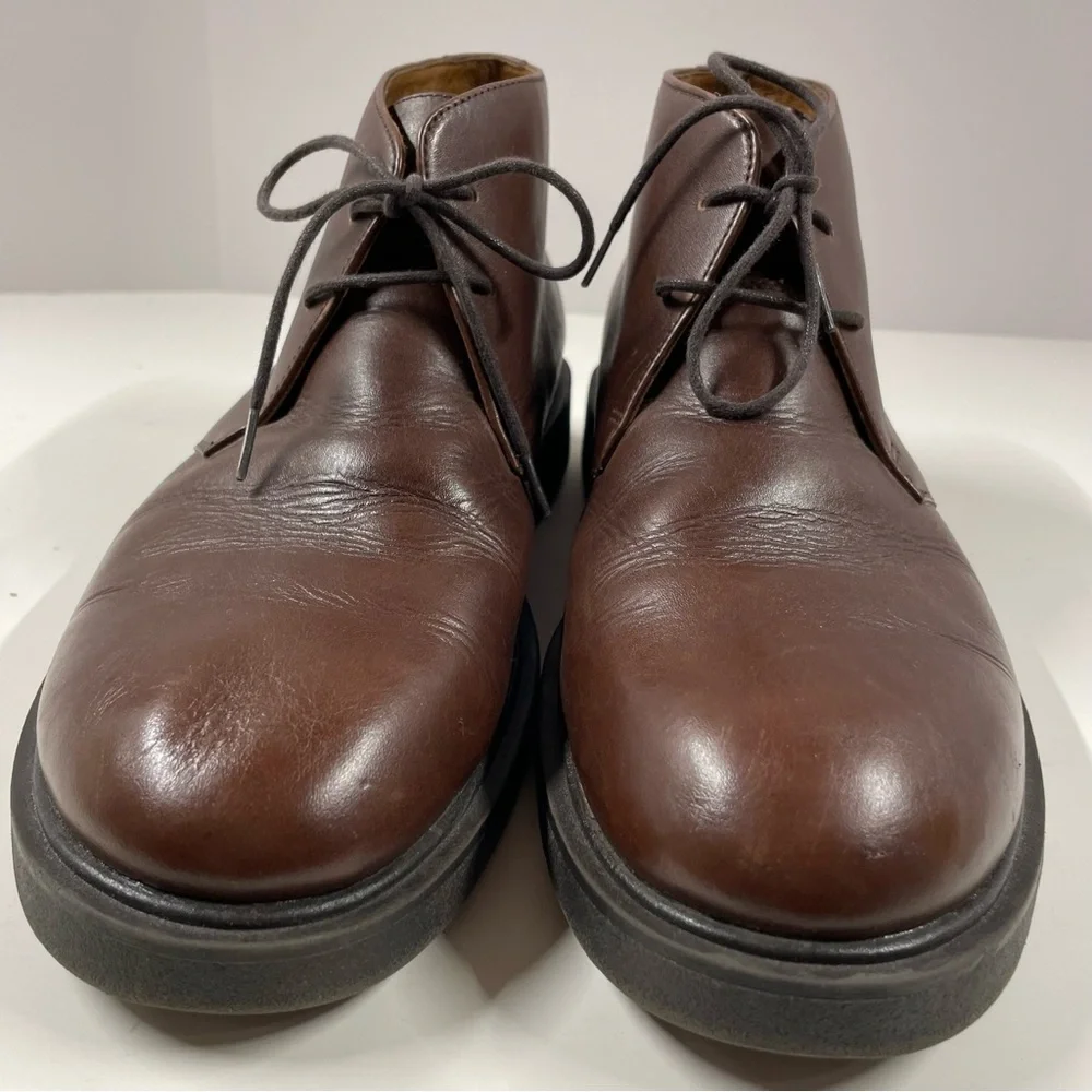 Eddie Bauer Brown Leather Chukka Boots Men’s Size 8.5M